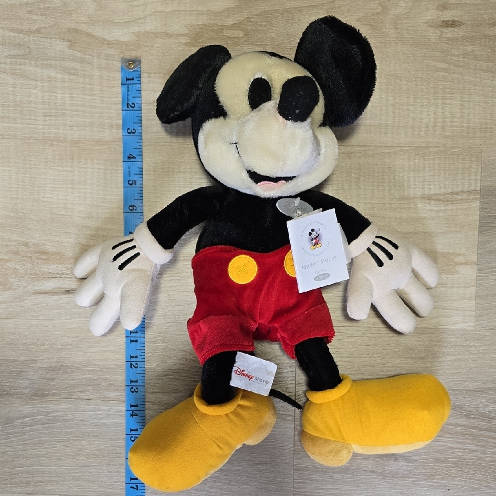 Vintage Treasure Mickey Mouse Mohair Doll Disney Store Exclusive 17" Chamois